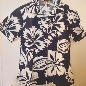Hilo Hattie Women's Hawaiian Shirt Size S
